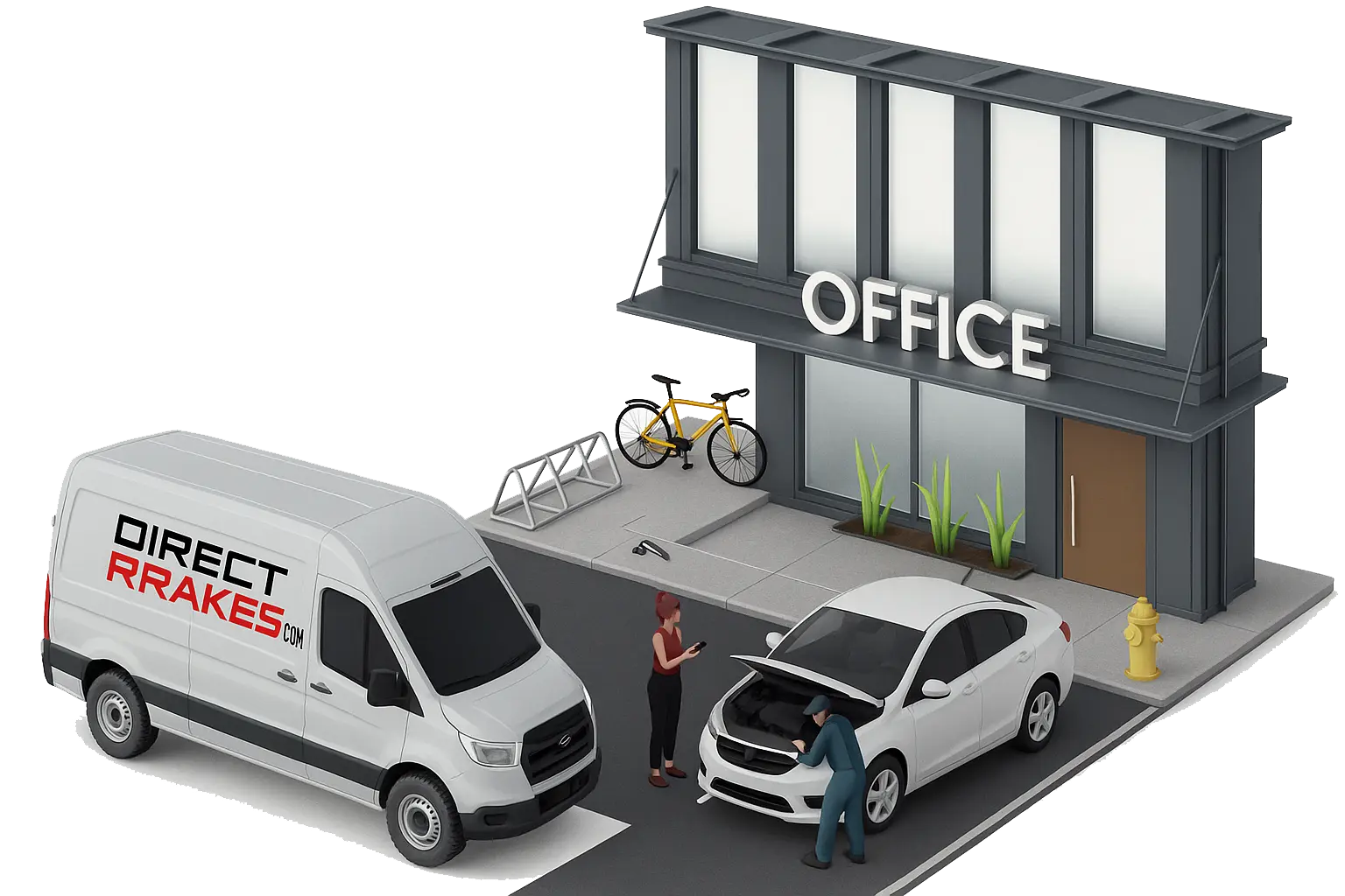Mobile brake repair equipment and technician in Sioux Falls, SD